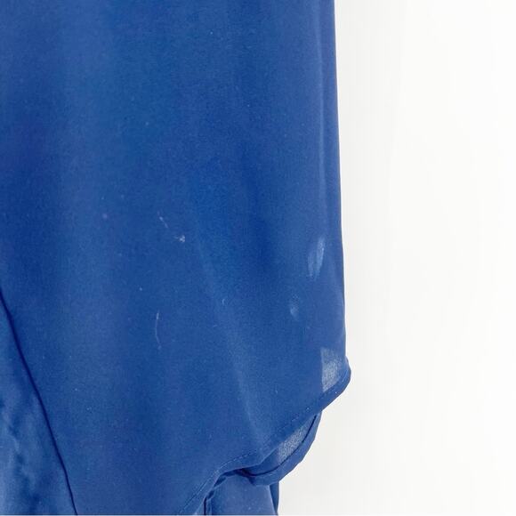 Show Me Your MuMu Luna Halter Maxi Dress M Blue - Picture 5 of 7